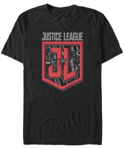 Men’s Zack Snyder Justice League Character Shield T-Shirt