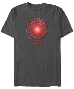 Men’s Zack Snyder Justice League Cyborg Logo T-Shirt