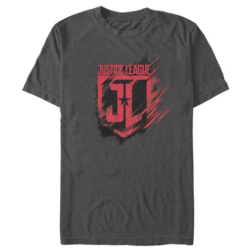 Men’s Zack Snyder Justice League Paint Smear Logo T-Shirt