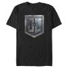 Men’s Zack Snyder Justice League Stone Shield Logo T-Shirt
