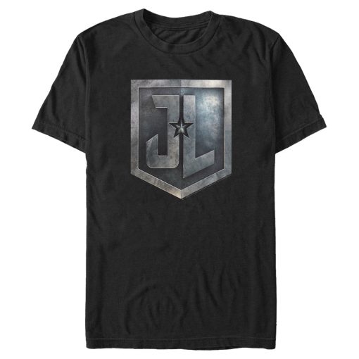 Men’s Zack Snyder Justice League Stone Shield Logo T-Shirt