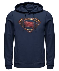 Men’s Zack Snyder Justice League Superman Logo Pull Over Hoodie