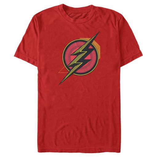 Men’s Zack Snyder Justice League The Flash Comic Logo T-Shirt