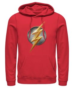 Men’s Zack Snyder Justice League The Flash Logo Pull Over Hoodie