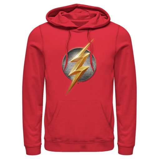 Men’s Zack Snyder Justice League The Flash Logo Pull Over Hoodie