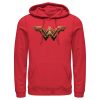 Men’s Zack Snyder Justice League Wonder Woman Logo Pull Over Hoodie