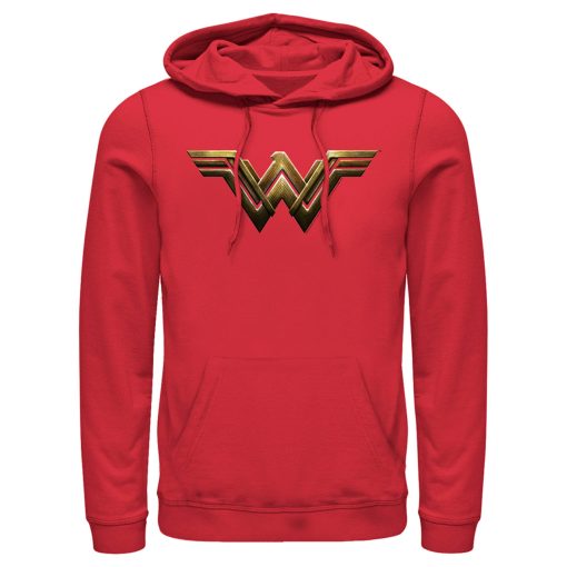 Men’s Zack Snyder Justice League Wonder Woman Logo Pull Over Hoodie