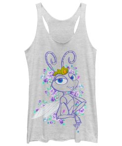 Women’s A Bug’s Life Floral Princess Atta Racerback Tank Top