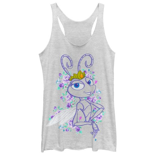 Women’s A Bug’s Life Floral Princess Atta Racerback Tank Top