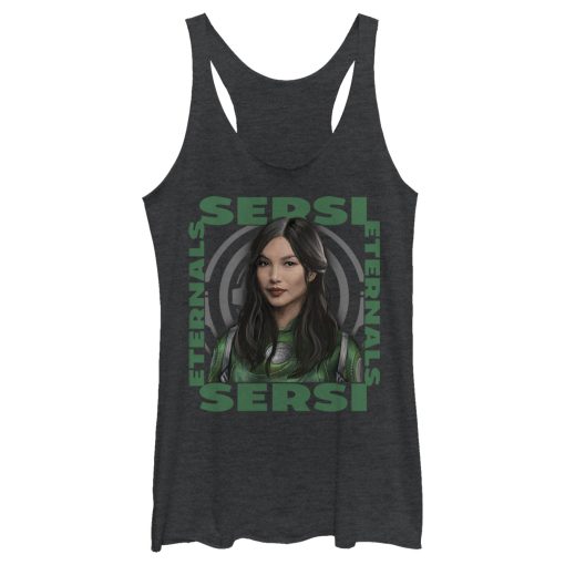 Women’s Marvel Eternals Sersi Hero Box Racerback Tank Top