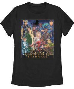 Women’s Marvel Eternals Watercolor Poster T-Shirt