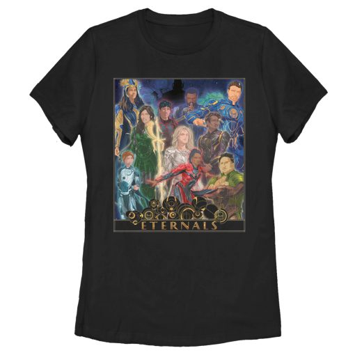 Women’s Marvel Eternals Watercolor Poster T-Shirt