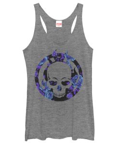 Women’s Marvel Ghost Rider Floral Print Racerback Tank Top