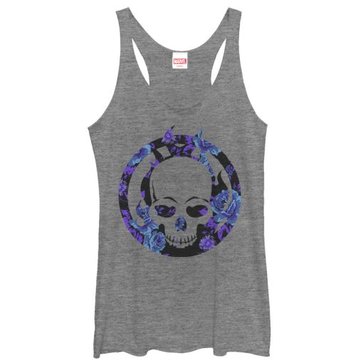 Women’s Marvel Ghost Rider Floral Print Racerback Tank Top