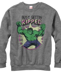 Women’s Marvel Hulk Getting Ripped Sweatshirt