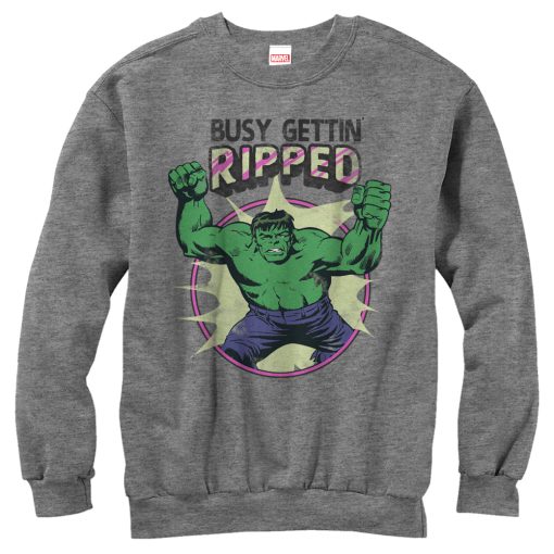 Women’s Marvel Hulk Getting Ripped Sweatshirt