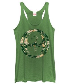 Women’s Marvel Iron Fist Floral Print Racerback Tank Top