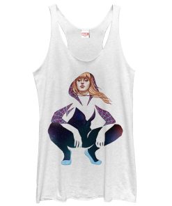 Women’s Marvel Spider Gwen Cutout Racerback Tank Top