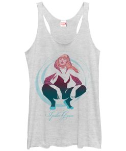 Women’s Marvel Spider-Gwen Swirl Cutout Racerback Tank Top