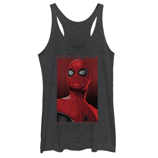 Women’s Marvel Spider-Man Far From Home Hero Poster Racerback Tank Top