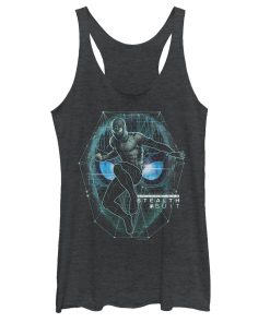 Women’s Marvel Spider-Man Far From Home Suit Schematic Racerback Tank Top