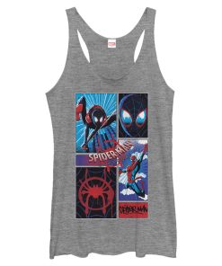 Women’s Marvel Spider-Man Into the Spider-Verse Modern Panels Racerback Tank Top