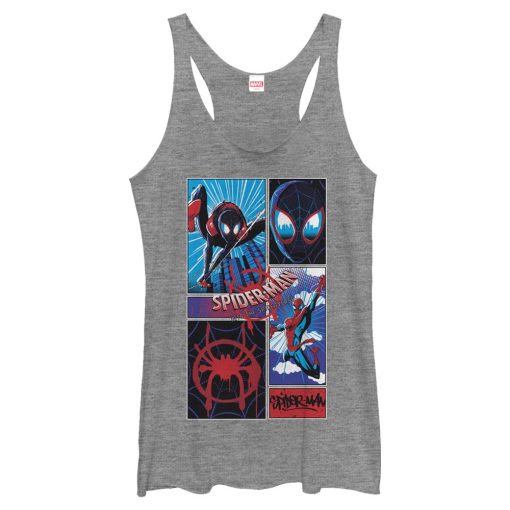 Women’s Marvel Spider-Man Into the Spider-Verse Modern Panels Racerback Tank Top