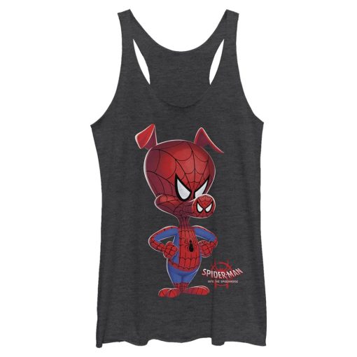 Women’s Marvel Spider-Man Into the Spider-Verse Spider-Ham Portrait Racerback Tank Top