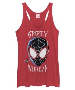 Women’s Marvel Spider-Man Into the Spider-Verse Web Head Racerback Tank Top