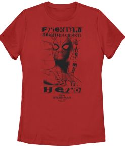 Women’s Marvel Spider-Man No Way Home Friendly Neighborhood Hero T-Shirt
