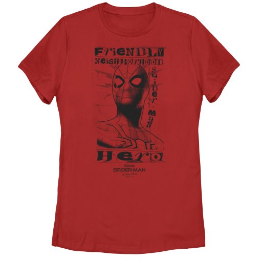 Women’s Marvel Spider-Man No Way Home Friendly Neighborhood Hero T-Shirt