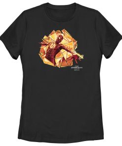 Women’s Marvel Spider-Man No Way Home Gold Web Shot T-Shirt