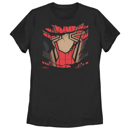 Women’s Marvel Spider-Man No Way Home Ripped Iron Suit T-Shirt