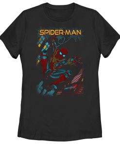 Women’s Marvel Spider-Man No Way Home Slinging Cover T-Shirt