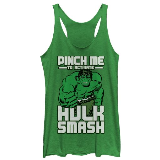 Women’s Marvel St. Patrick’s Day Hulk Smash Racerback Tank Top