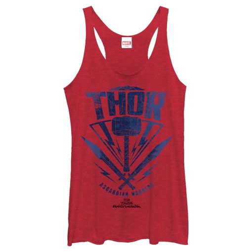 Women’s Marvel Thor Ragnarok Asgardian Warrior Hammer Racerback Tank Top