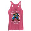Women’s Marvel Valentine Thanos Wipe Out Galaxy for You Racerback Tank Top