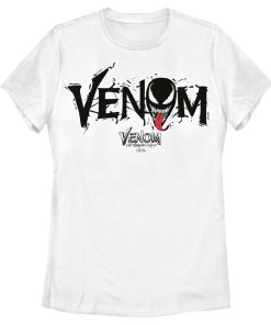 Women’s Marvel Venom Let There be Carnage Black Webs Logo T-Shirt