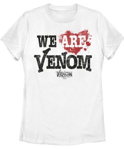 Women’s Marvel Venom Let There be Carnage We are Venom Heart T-Shirt