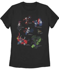Women’s Marvel Venomized Hero Circle T-Shirt