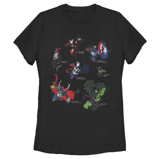 Women’s Marvel Venomized Hero Circle T-Shirt