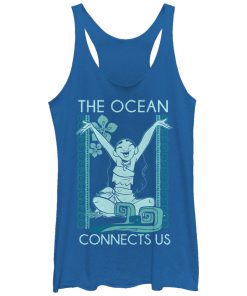 Women’s Moana Ocean Connects Us Racerback Tank Top