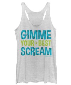 Women’s Monsters Inc Gimme Your Best Scream Racerback Tank Top