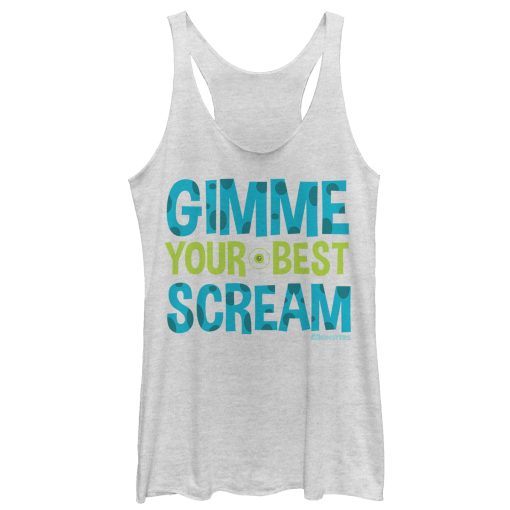 Women’s Monsters Inc Gimme Your Best Scream Racerback Tank Top