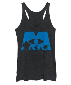 Women’s Monsters Inc Logo Silhouette Racerback Tank Top