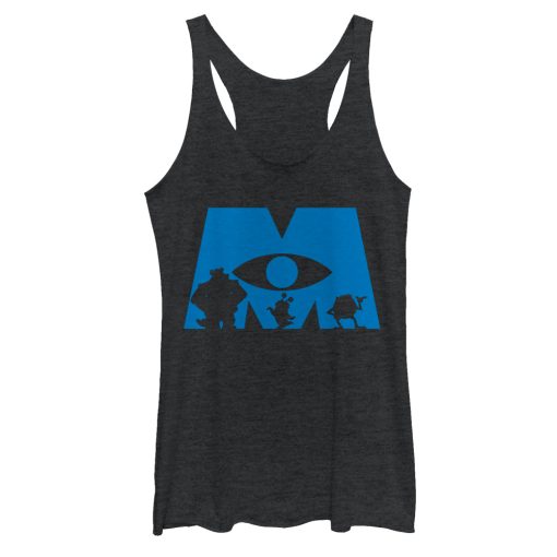 Women’s Monsters Inc Logo Silhouette Racerback Tank Top