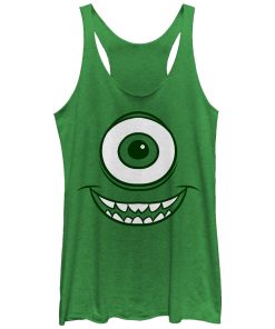 Women’s Monsters Inc Mike Wazowski Eye Racerback Tank Top