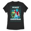 Women’s Monsters Inc Monsters Inc. Mike and Sully Scary Christmas T-Shirt