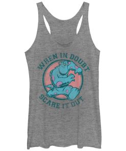 Women’s Monsters Inc Sulley in Doubt Scare it Out Racerback Tank Top