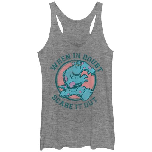 Women’s Monsters Inc Sulley in Doubt Scare it Out Racerback Tank Top